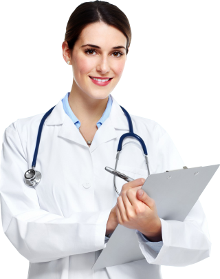 doctor writing